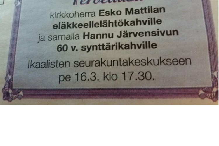 Kutsu kahville Kutsu kahville