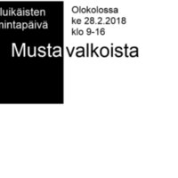 Mustavalkoista - kouluikäisten toimintapäivä Olokolossa Mustavalkoista - kouluikäisten toimintapäivä Olokolossa